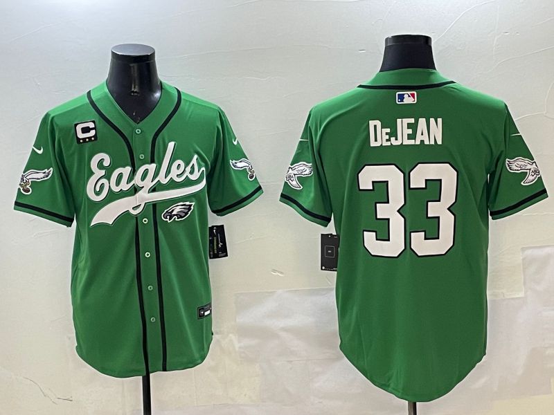 Men Philadelphia Eagles #33 Dejean Green three generations Jointly Name 2025 Nike Limited NFL Jersey style 7->philadelphia eagles->NFL Jersey